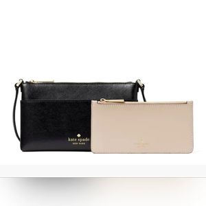Kate Spade Sadie Crossbody Bag & Wallet Set Black